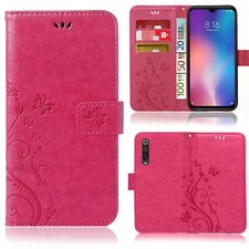 Handy Tasche für Xiaomi MI 9 SE Schutz Hülle Blumen Flip Case Wallet Etui