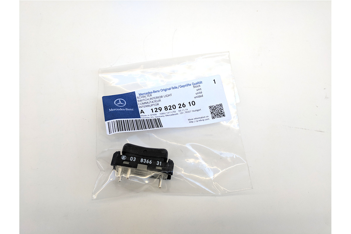 MERCEDES BENZ W124 R129 DOME LIGHT SWITCH CONVERTIBLES GENUINE OEM 19902001 eBay