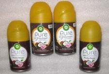 LOT 4 AIR WICK PURE AUTOMATIC SPRAY REFILLS Freshener PARADISE RETREAT COCONUT +