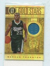MARCUS THORNTON 2011-12 Panini Gold Standard Gold Stars Material Jersey #D /149