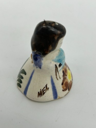 Campana ornamento albero mini ceramica angelo dipinto a mano ~ mex ~ campana ceramica decorativa - Foto 4 di 5