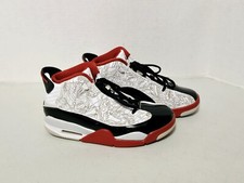 Jordan Dub Zero 311047-116 White, Black Varsity Red Boys Basketball Size 6.5Y