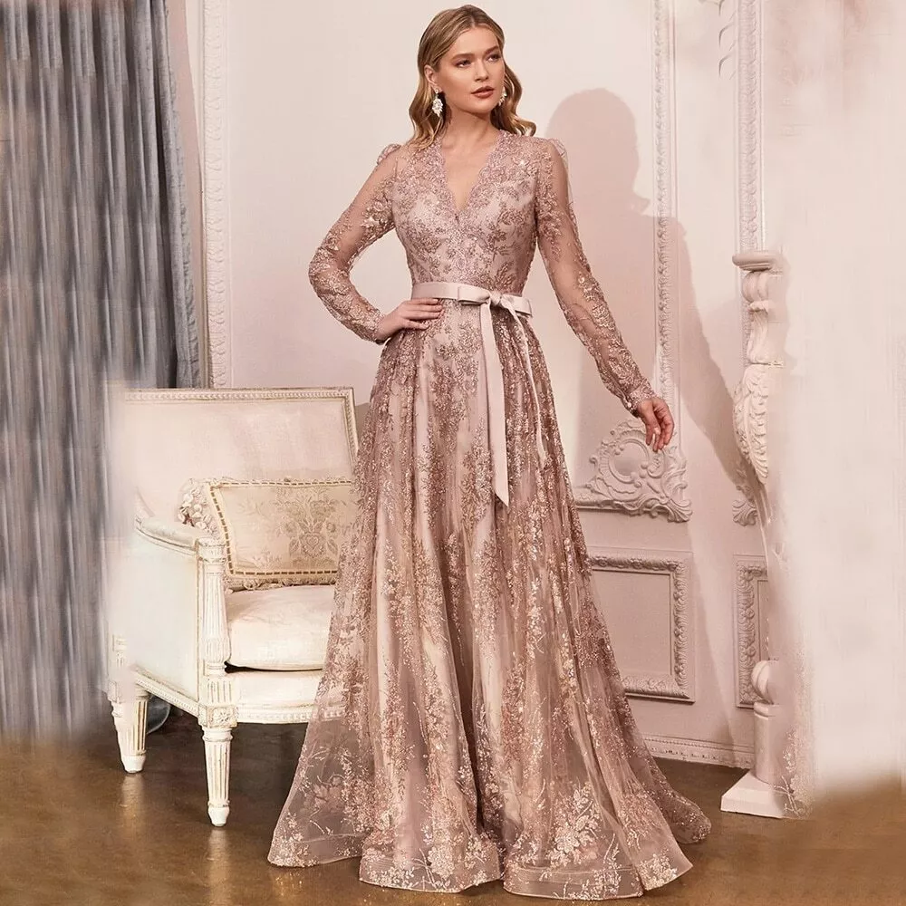 rose gold mother of the bride dresses