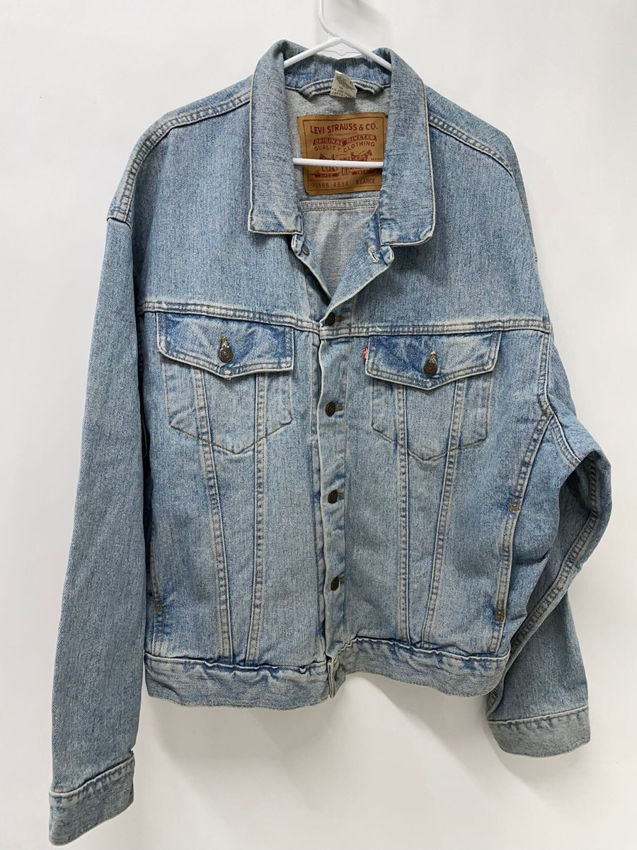 Levi's Mens XL 70598 Vintage Button Down Trucker Jacket Levi's Mens XL 70598 Vintage Button Down Trucker Jacket