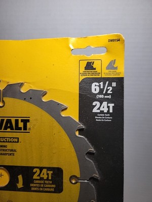 DEWALT Circular Saw Blade DW9154 6 1/2 Inch Grainger 5vc82 for 