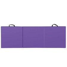 2" Thick Tri-fold Folding Gym Exercise Mat Workout Yoga w/Carrying Handle Purple