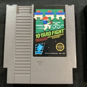 10 Yard Fight Football Nintendo NES Video Game As Pictures 🤨🤨🤨🤨🤨