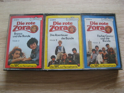 Die rote Zora Folge 1 2 3 komplett -- MC zur Fernsehserie -- Intercord -- RAR !!