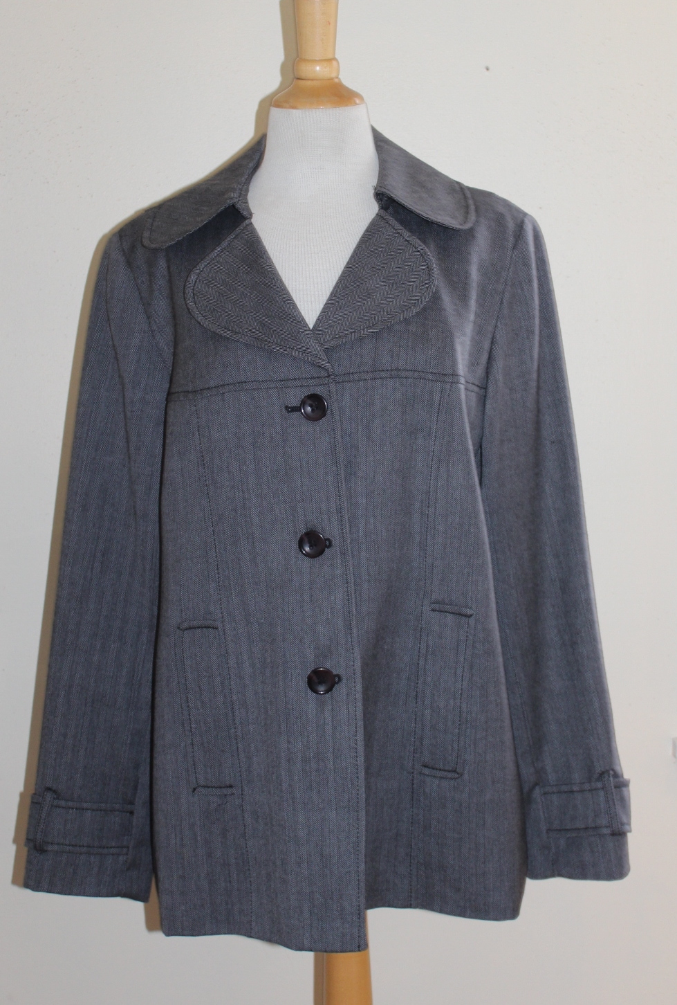 Pendleton Elegant Gray Herringbone Luxury Full Sk… - image 6