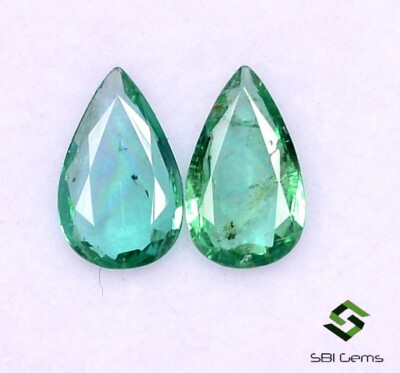 Émeraude Naturelle De Zambie 0,99 Ct - Coupe émeraude, Clarté SI1, Couleur Vert Vif, Neuve Sans Emballage