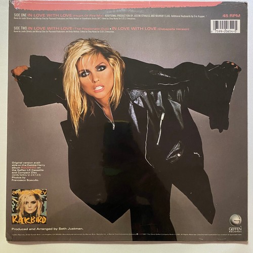 Debbie Harry - In Love With Love Geffen 020654 Maxi Single 12" 1987 NEW & SEALED - Picture 2 of 2
