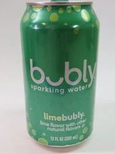 Drink Can ~ Pepsico Inc BUBLY Lime Sparkling Water ~ Purchase, New York