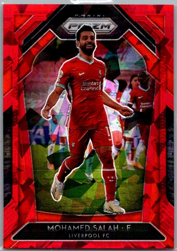 2020-21 Panini Prizm Premier League #255 Mohamed Salah Red Ice