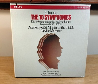 Schubert The 10 Symphonies Neville Marriner 7 LP Box Set Vinyl Philips R 215041