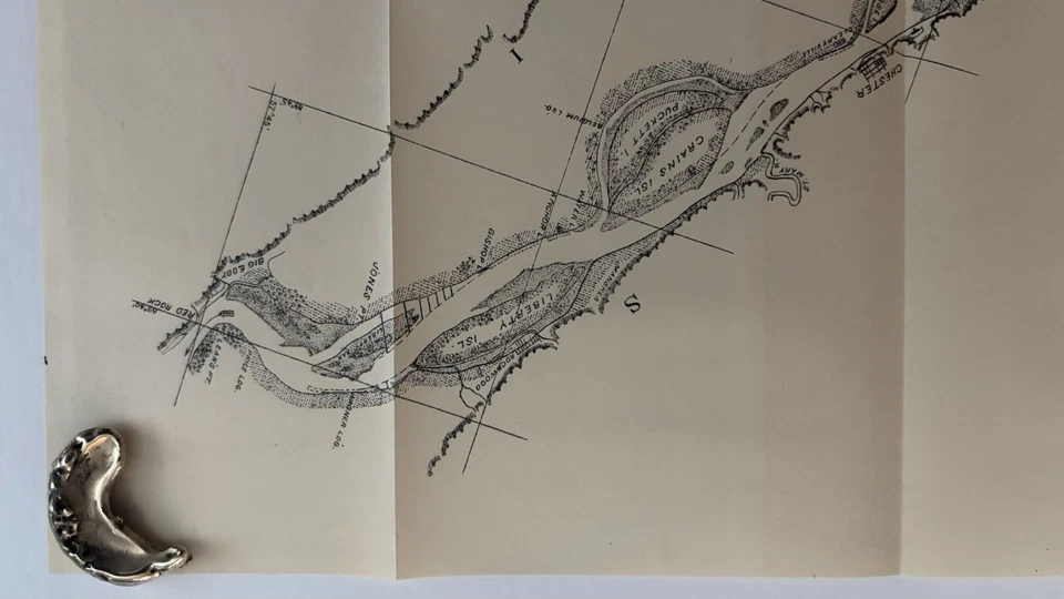 Mapa del río Mississippi 1899, St. Louis a Red Rock. Histórico! Foto 4 de 4