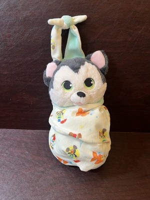 Disney Parks Babies Baby Figaro Cat in Blanket Pouch 10'' Plush Stuffed Animal 