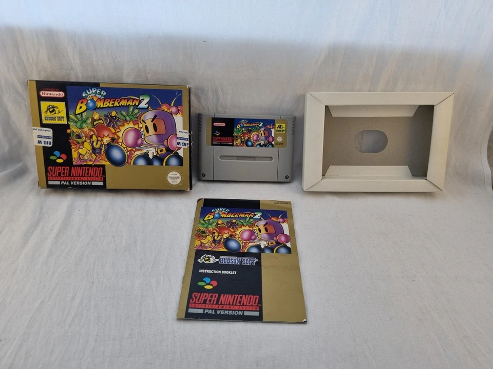 Super Nintendo - Super Bomberman 2 - SNES - PAL - Boxed With Inserts And Manual  - Image 2 of 4