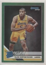 2019-20 Panini Donruss Rated Rookie Green Flood Talen Horton-Tucker #248 h2o