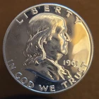 1961 Franklin Half Dollar Proof 50C 90% Silver Coin Uncirculated