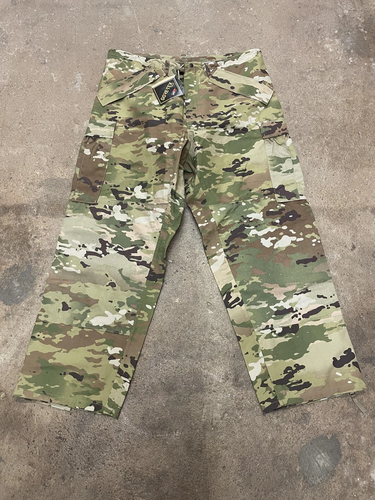 GORE-TEX Pants Mens Large Regular OCP Multicam Camo Waterproof Rain Trousers