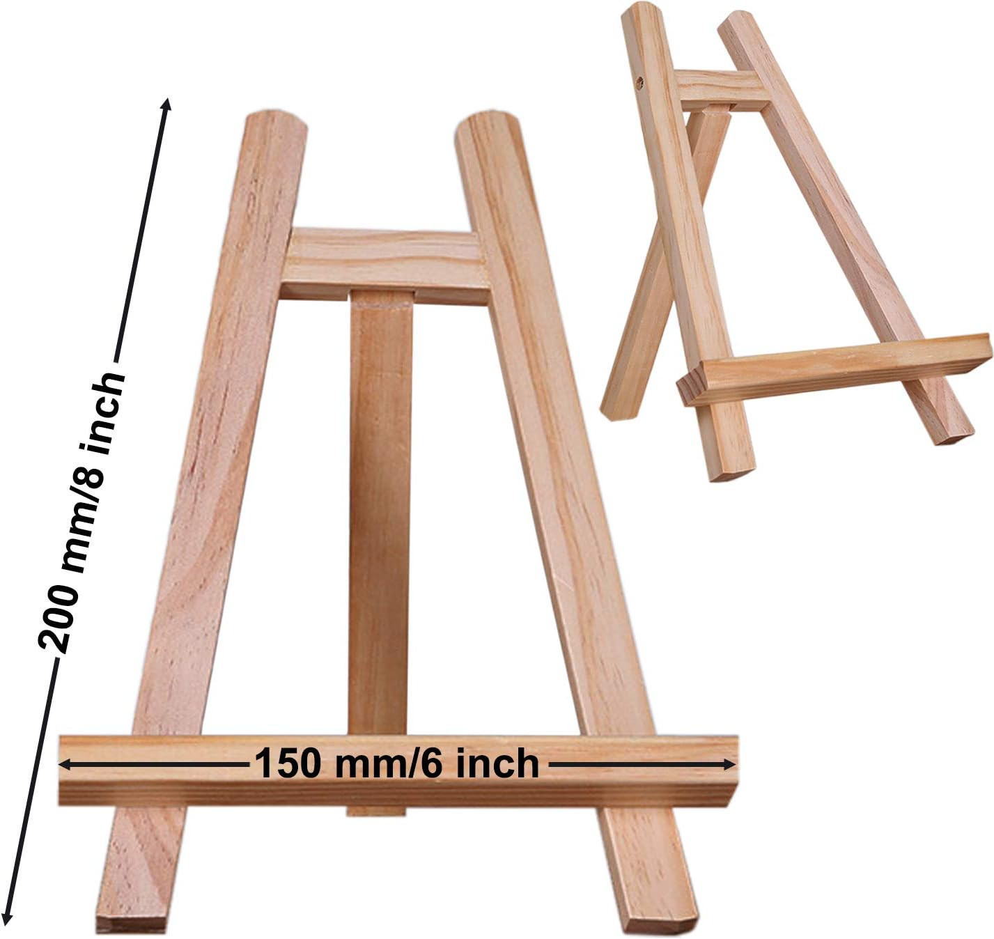 Small Tabletop Display Stand 8 inch Wooden Table Top A-Frame
