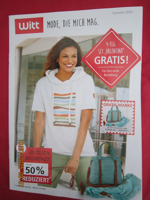 Katalog WITT Sommer 2025 - Mode Gr. 36 bis 56, bis 50% reduziert - NEU Sammler