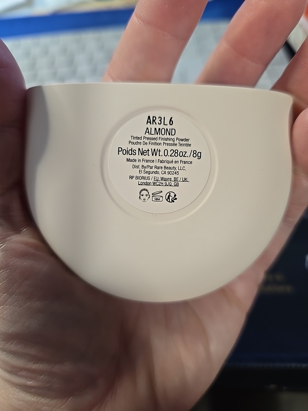 Rare Beauty True To Myself Tinted Pressed Finishing Powder Almond 0.28oz NIB