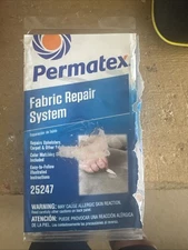 Permatex 25247 Fabric Repair Kit Fix Upholstery Carpet Clothing Fabrics Seats