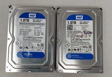 Lot of 2 WD Blue 1TB 3.5" SATA III 7200RPM Internal Hard Drives - Tested