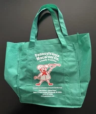 Vintage Pennsylvania Macaroni Company Nylon Reusable Shopping Bag Tote