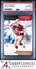 1999 DONRUSS #110 STEVE YOUNG 49ERS HOF POP 4 PSA 10