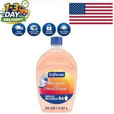 50 fl oz Juicy Peach Hand Soap - Scented Refill for Kitchen & Bathroom 0.20 per fl oz
