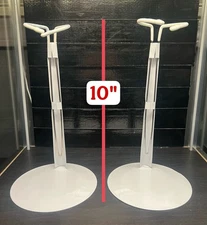 2x 10 Inch Metal Adjustable Doll Collectible Hobby Lobby Display Stand Base Lot.