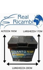 BATTERIA AVVIAMENTO 55AH 480A 12V C/OCCHIO MAGICO =  FIAMM 54 Ah