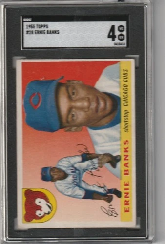 1955 Topps Ernie Banks #28, SGC 4 VG/EX