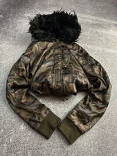 VTG Streetwear Avant Garde If Six Was Nine Junya Style Military Fur Jacket 90s