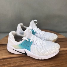 Nike Free Tr 8 Training Shoes White Blue Sneakers Mesh Womens 7.5 Mens 6
