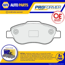 Brake Pads Set fits FIAT PANDA 1.3D Front 2003 on Proformer 0077362479 New
