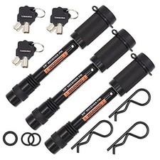 79633 Keyed Alike 5/8" Trailer Hitch Lock Set with Extra Long 3-1/4" Span,