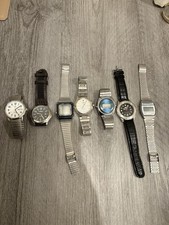 Watch Lot Casio Timex Texas Instruments Lot Of 7 Ssq