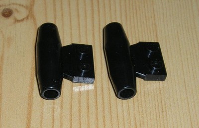 Lego 2 x Motor Düse Engine mit 1 x 2 Seitenplatte 3475b 98302  schwarz ( K 3