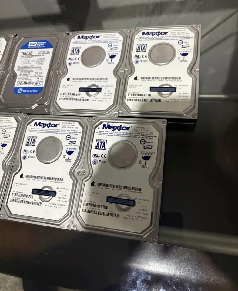 Bundle of 11 160GB 7200RPM Hard Drives - Tested - Working - Image 2 of 4