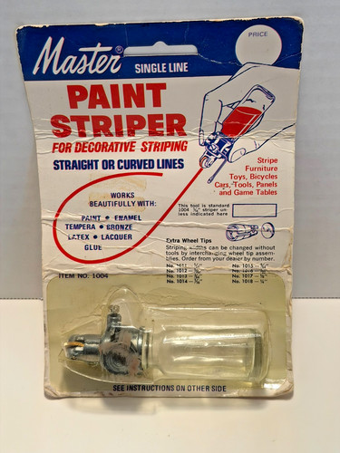 VINTAGE MASTER SINGLE LINE PAINT STRIPER No1004 PIN STRIPPING