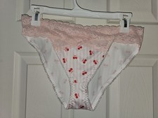 Vintage String Lace Bikini Panties Size Large
