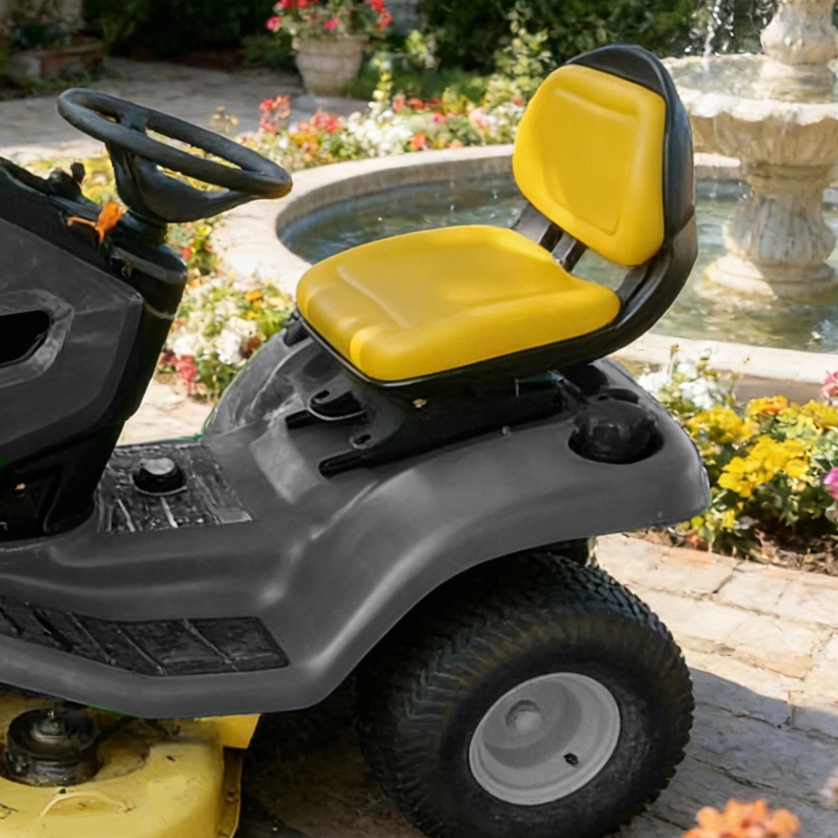 Yellow Plastic Seat For John Deere X500 X520 X530 X540 X570 X580