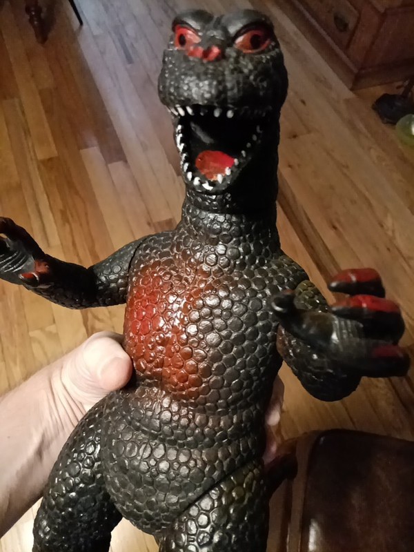 RARE VINTAGE 1986 Dor Mei Hong Kong 15” GOJIRA (GODZILLA) Posable Action Figure!