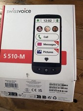 swissvoice S510-M Smartphone Seniors 4G Unlocked, Easy to Use, Magnetic Charging