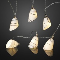 Led Lichterkette Glas Schirme 6 Led Warmweiß Deko Beleuchtung Party Trafo Innen