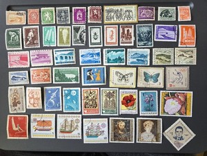 Lot of 52 Bulgaria stamps partial sets used CTO  & mint