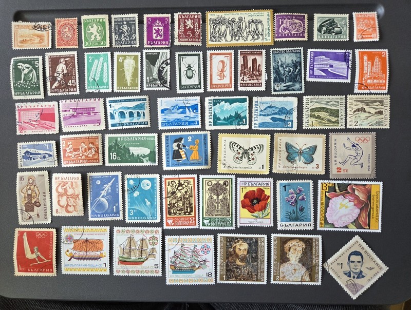 Lot of 52 Bulgaria stamps partial sets used CTO  & mint